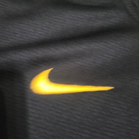 Nike Iowa Hawkeyes Black Gold Dri Fit 1/4 Zip Football L/S Shirt jersey Small S - Picture 5 of 9